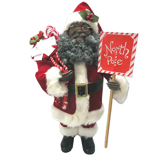 Santa's Workshop 15.5" North Pole Santa Figure By Santasworkshop in Red | 5" x 7" x 15.5" | Michaels®